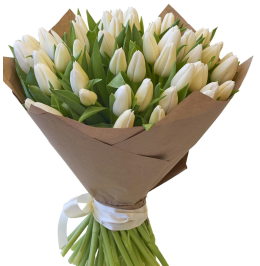 Białe Tulipany - Eco Papier